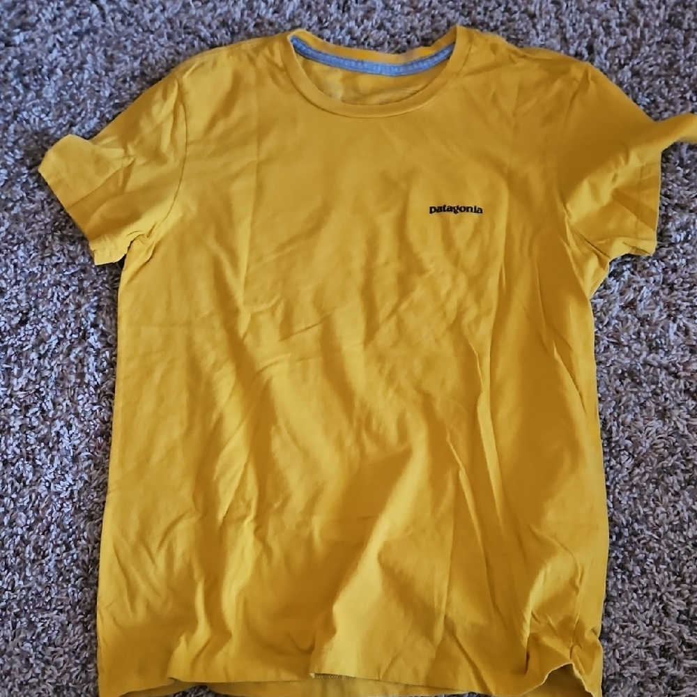 Patagonia Men's Yellow T-Shirt